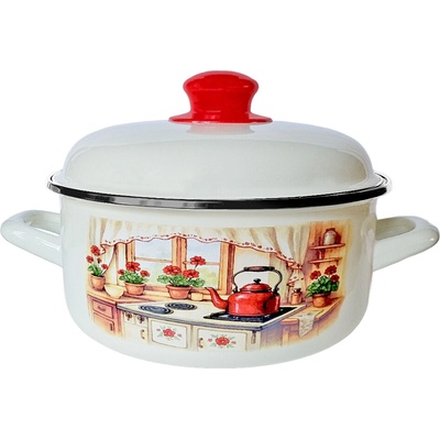 MAKRO Randlík smalt 22cm 3,5L s pokrievkou Rustika