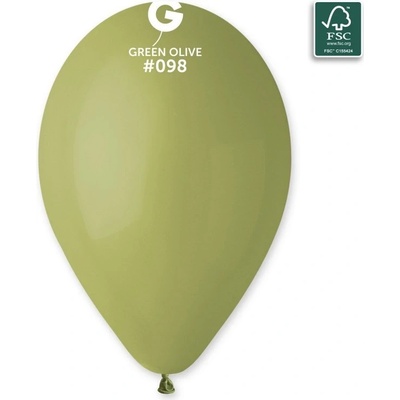 Balonky OLIVOVÁ zelená pastelová 26 cm
