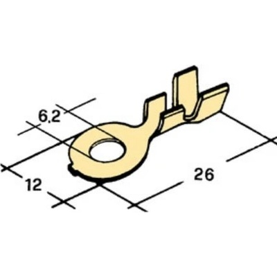 kabelové oko 6,2mm drát 3-6mm silnější