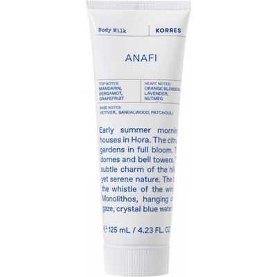 KORRES Ароматно и хидратиращо мляко за тяло Anafi, Korres Anafi Body Milk 125ml