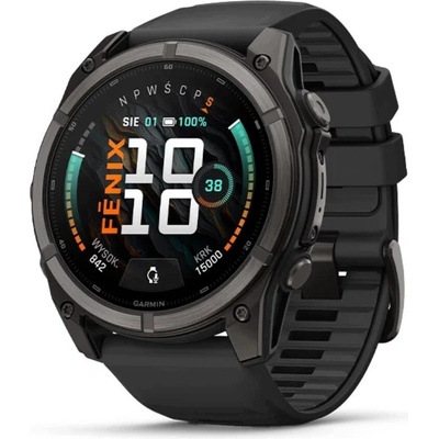 Garmin fenix 9 - 51mm, AMOLED, Sapphire, Carbon DLC Titanium, Black band 010-04763-11