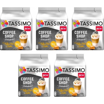 Douwe Egberts Tassimo Toffee Nut Latte 16 броя кашон 5 пакета