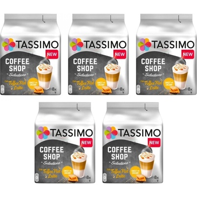 Douwe Egberts Tassimo Toffee Nut Latte 16 броя кашон 5 пакета