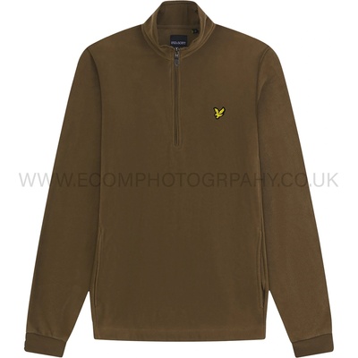 Lyle & Scott Поларена блуза Lyle and Scott Fleece Quarter Zip Top - Camel Bronze