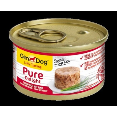 GimDog Pure Delight Tuniak s hovädzím 85 g