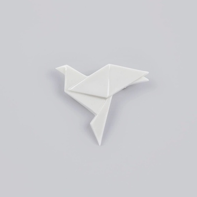 StehlikDesign brož Holubice bílá 0001