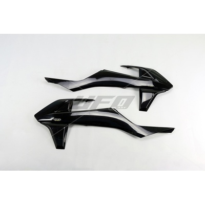 UFO kryty chladiče KTM SX/SXF 16-18 (kromě SX 250 16), EXC/EXCF TPI 17-19, barva černá