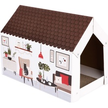 Zooplus Exclusive XL domček so škrabacou doskou 58 x 36 x 41 cm