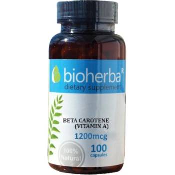 Image 1 of Bioherba Provitamin-A Beta Carotene 2400 mcg [100 капсули]