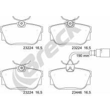 Sada brzdových platničiek kotúčovej brzdy BRECK 23224 00 702 10