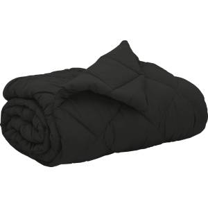 Pure Line Home Зимна олекотена завивка Color Comfort с полиестерен пълнеж, 300 г/м2, черна