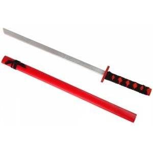 LEAN Toys Wooden Sword Red Props for the Knight 73 cm