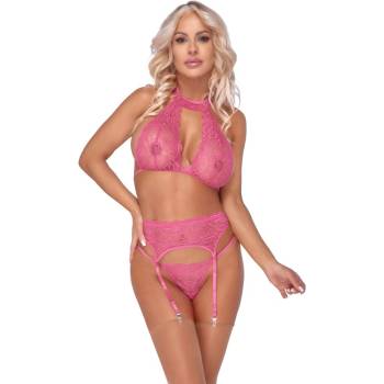 Image 1 of Cottelli Collection Delicate Lace Set 2214482 Pink L/XL