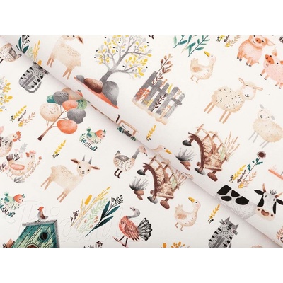Chlebo-med Voskovaný sáček - Motiv látky: Farma 30x40cm – Zboží Mobilmania