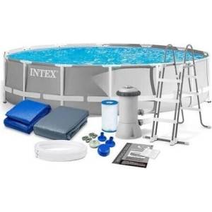 Intex Сглобяем басейн Intex Prism Frame 4.27 x 1.07 м с филтърна помпа