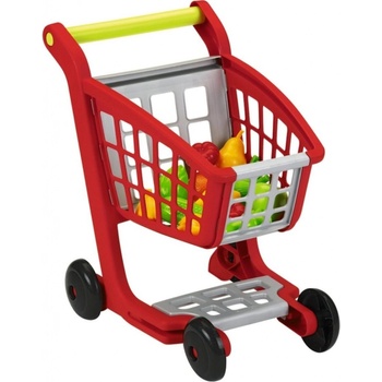 Ecoiffier nákupní vozík dětský plastový s příslušenstvím 41,5 x 41,5 x 29,5 cm