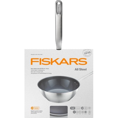 Fiskars Wok All Steel 28 cm