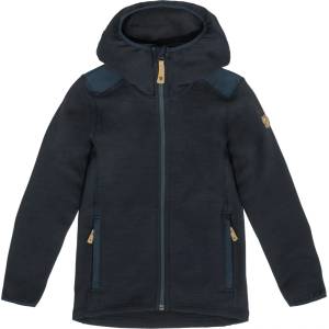 Fjällräven Детско поларено яке Fjällräven Kid's Keb Fleece Hoodie Wool jacket - Dark Navy - размер 140 (EU) (703-2021-0215)