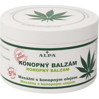 Alpa konopný balzam masážny s mentolom 250 ml