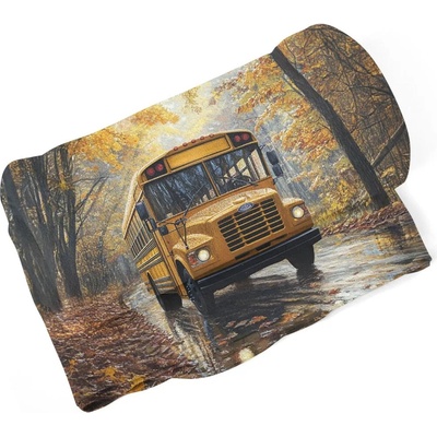 Sablio Deka Žlutý školní autobus 190x140
