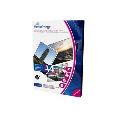 MediaRange Фото хартия MediaRange DIN A4 за мастиленоструйни принтери, двустранно матово покритие, 250 g, 50 листа, MRINK112