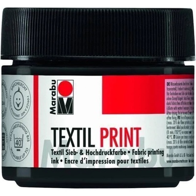 Marabu textilní barva na sítotisk a linoryt/černá 100 ml – Zboží Dáma