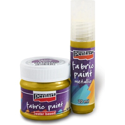 Farba na textil 20 ml metalická zlatá