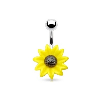 Piercingate piercing do pupíku slunečnice PBP00266 Žlutá)