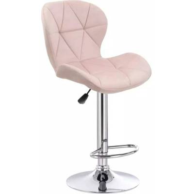 LuxuryForm Design Livio Velur na striebornom tanieri ružová