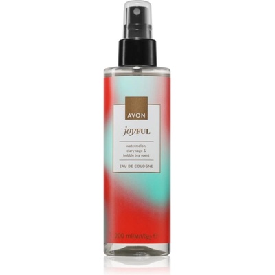 Avon Joyful Watermelon & Clary Sage & Bubble Tea kolínska voda dámska 200 ml