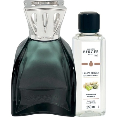 Maison Berger Paris Katalytická lampa Lilly zelená + náplň Divočina 250 ml