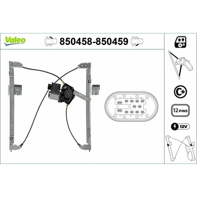 Mechanizmus zdvíhania okna VALEO 850459