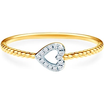 Image 1 of SAVICKI Пръстен сърце: два цвята. диаманти