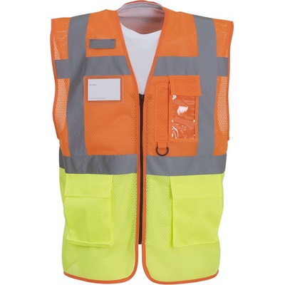 Yoko HI-VIS HVW820 / Мрежеста предпазна жилетка - HV оранжева/HV жълта L (79W820zw303)