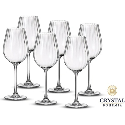 CRYSTALITE BOHEMIA CRYSTALITE BOHEMIA BOHEMIA COLUMBA OPTIC SKLENICE NA ČERVENÉ VÍNO 500ML 6 x