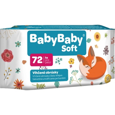 Baby Soft detské vlhčené utierky 72 ks