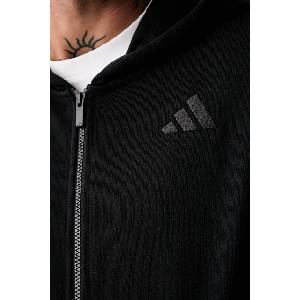 Adidas суичър с цип и качулка мъжки от памук (KW2289)