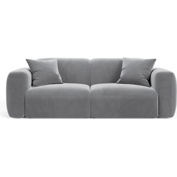 Cosmopolitan Design Сив кадифен диван 220 cm Strino - Cosmopolitan Design (COS_3S_44_F1_STRINO7)