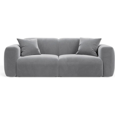 Cosmopolitan Design Сив кадифен диван 220 cm Strino - Cosmopolitan Design (COS_3S_44_F1_STRINO7)