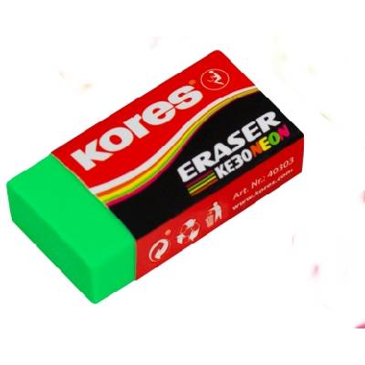 Guma na gumování Kores KE-30 - neon - mix barev Barva neonově zelená