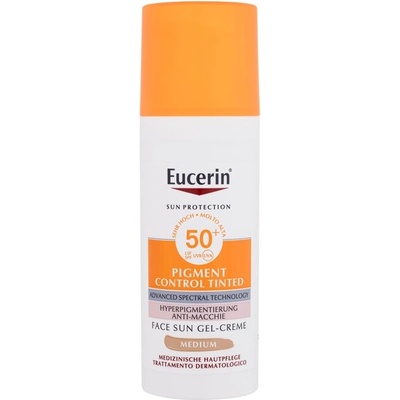 Eucerin Sun Protection Pigment Control Tinted Gel-Cream от Eucerin за Жени Слънцезащитен крем за лице 50мл