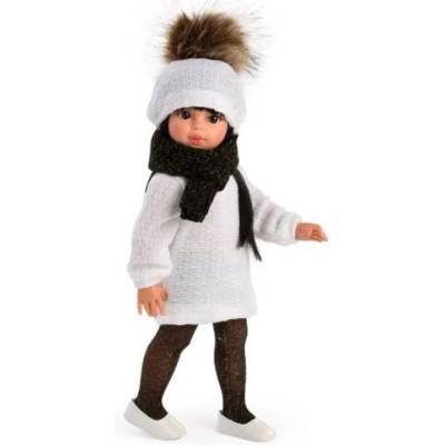 Asi Dolls Кукла Asi Dolls - Сабрина с бяла рокля и черен шал, 40 cm (0515520)