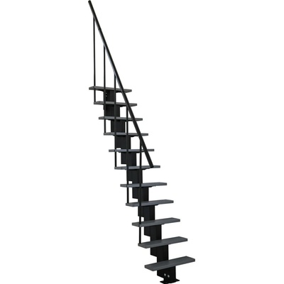Minka STAIRS Přímé modulové schodiště Happy šedé, 275 cm