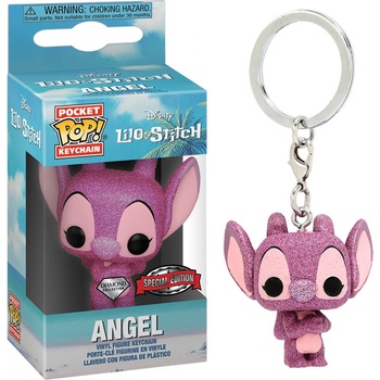 Funko POP Prívesok na kľúče Keychain Lilo & Stitch Angel DGLT