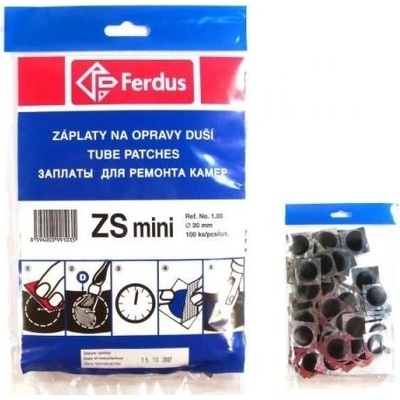 Ferdus záplaty ZS Mini 30 mm 100 ks