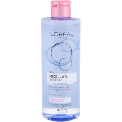L'Oréal Micellar Water 400 ml мицеларна вода за чувствителна, нормална и суха кожа за жени