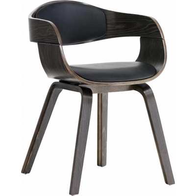 Design Shop King dřevěné nohy šedé Černá