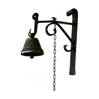 Nástěnný zvonec DeLuxe s držákem 40cm