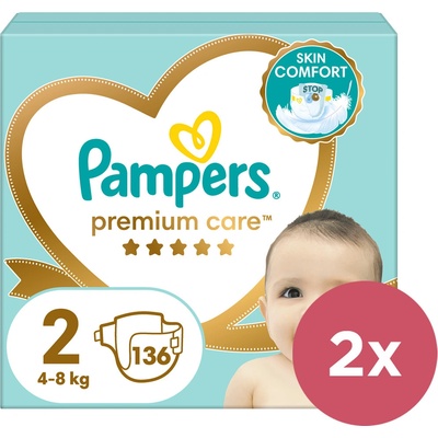 Pampers Premium Care 2 2 x 136 ks