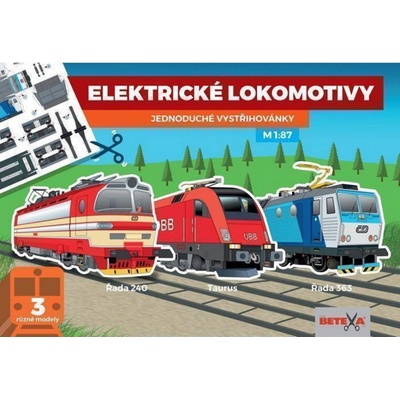 Betexa zásilková služba Elektrické lokomotivy Jednoduché vystřihovánky